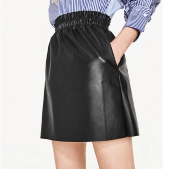 Zara Faux Leather Mini with Pockets - Picture 2 of 6